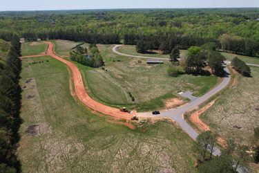 Carriage Cove Subdivision, Oak Ridge, NC - Aerial View